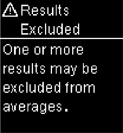 "Results Excluded - Averages" error