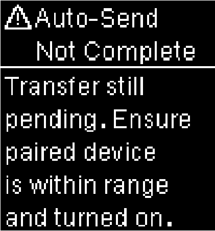 "Auto-Send Not Complete" error