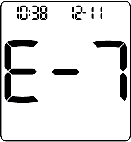 E-7: Electronic error