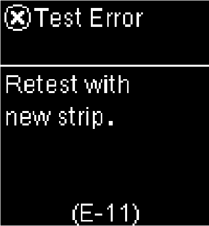 E-11: Test error