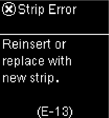 E-13: Strip error