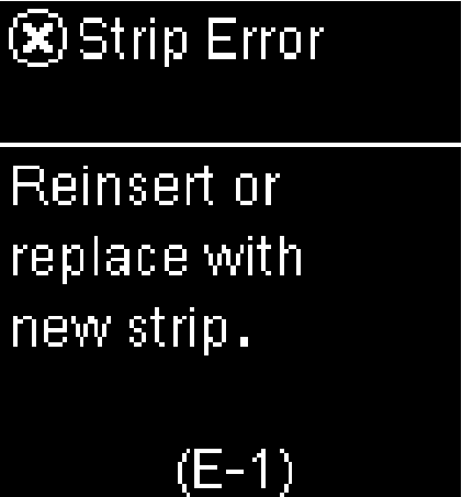E-1: Strip error