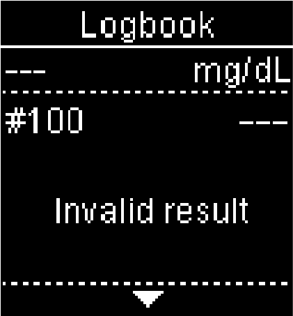 "Logbook - Invalid result" error