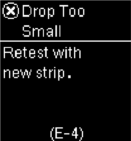 E-4: Drop too small
