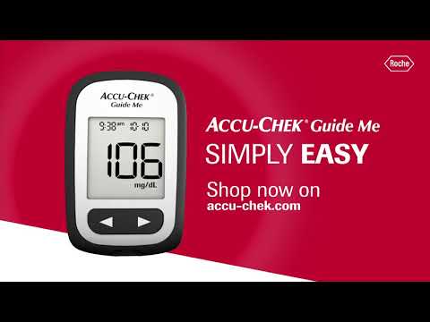 Medidor de glucosa Accu-Chek Guide ME negro/gris