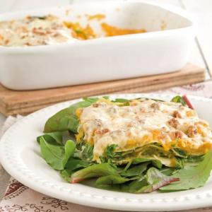 Butternut squash and arugula lasagna | Diabetes recipe