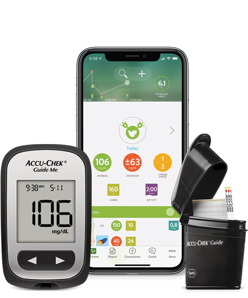 Accu-Chek Guide Me Diabetes Meter for Diabetic Blood Glucose Monitoring  (Meter Only)